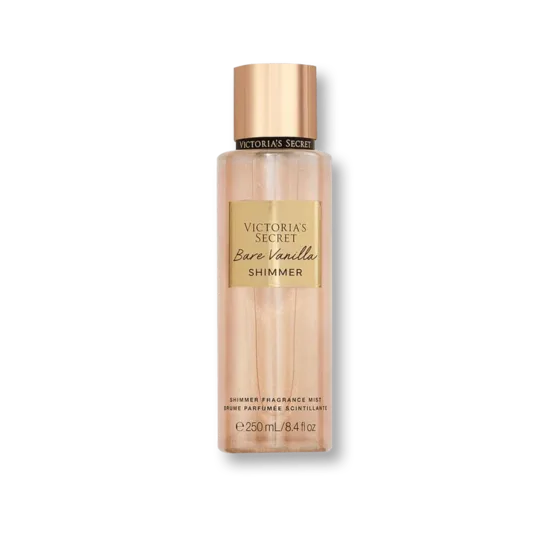 BARE VANILLA SHIMMER ķermeņa sprejs ar mirdzumiem