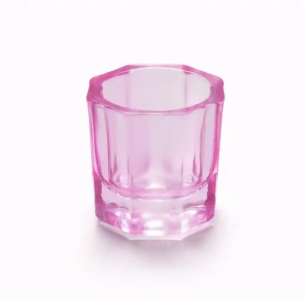 Glass mixing cup